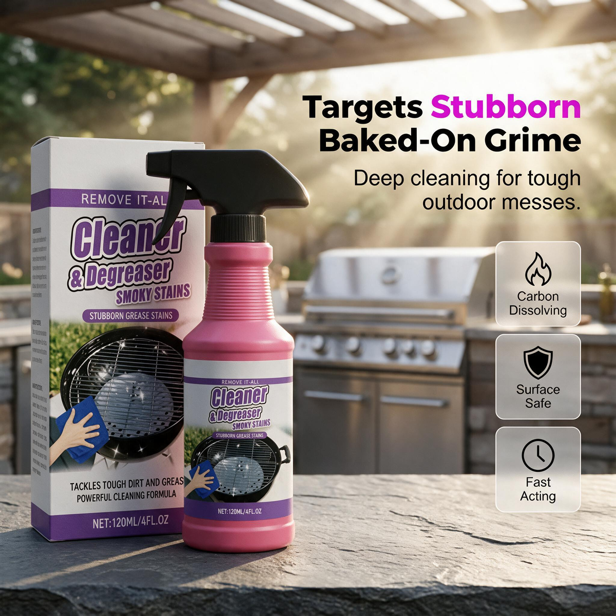 š„Fast-Acting Heavy-Duty Grill Degreaser Spray