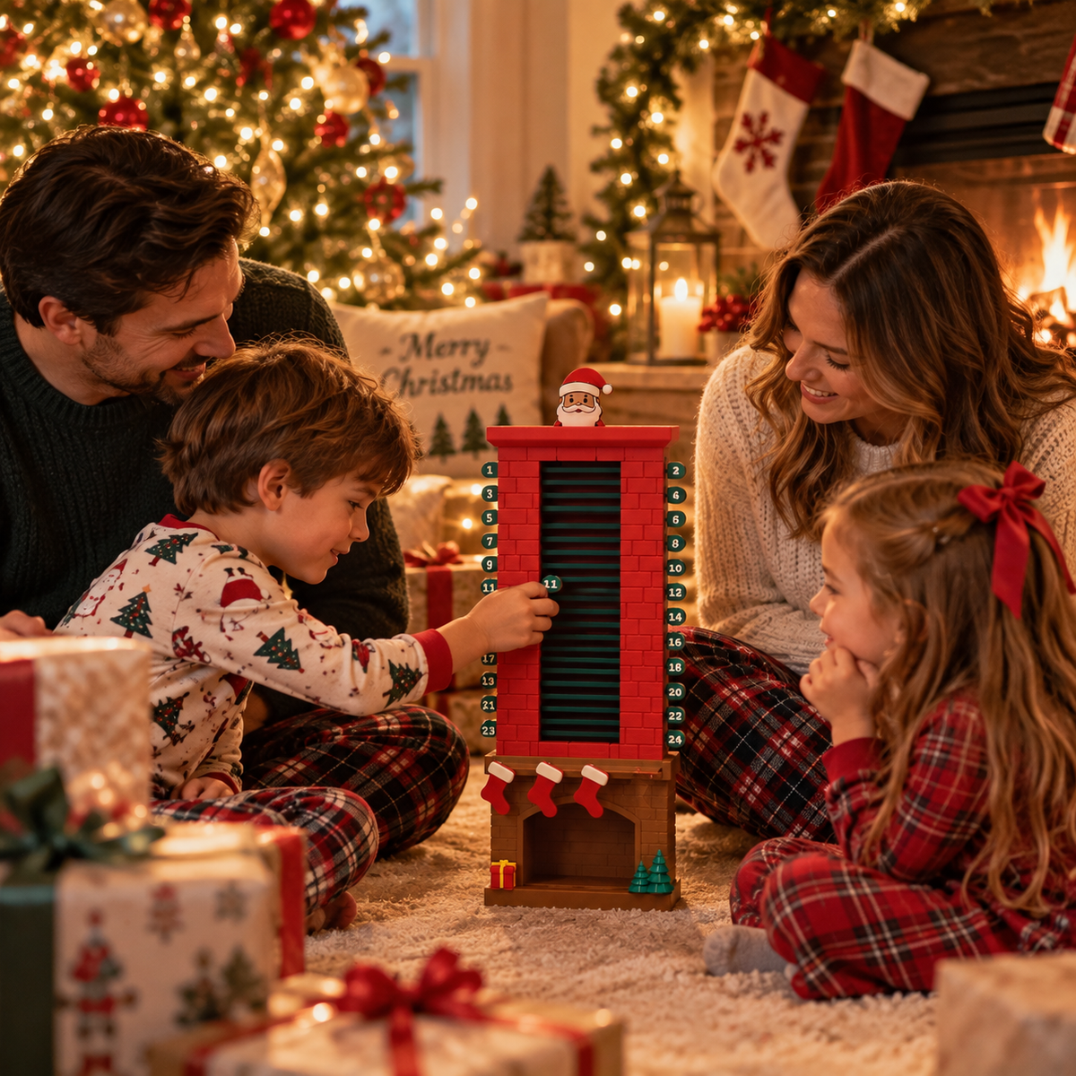๐
Santa Down the Chimney Advent Calendar โ 24-Day Interactive Christmas Countdown