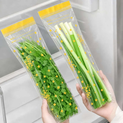 🥬 25% OFF | 15PCS Thick Double-Seal Food Storage Bags – Reusable Produce Pouches