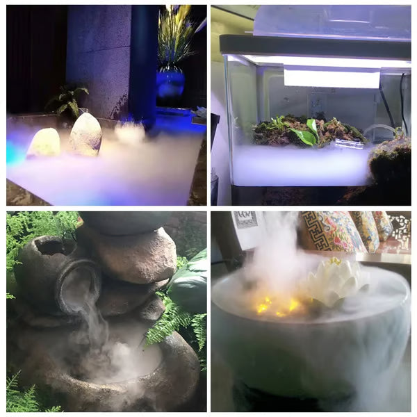 🥳2026 HOT SALE🥳💞50K+ SOLD! 🎃✨ 50% OFF! 12-LED Ultrasonic Mist Maker Fogger – Creates cool mist & colourful lights for Halloween décor, humidifiers & fountains. Quiet operation – just plug & play! 👻💧
