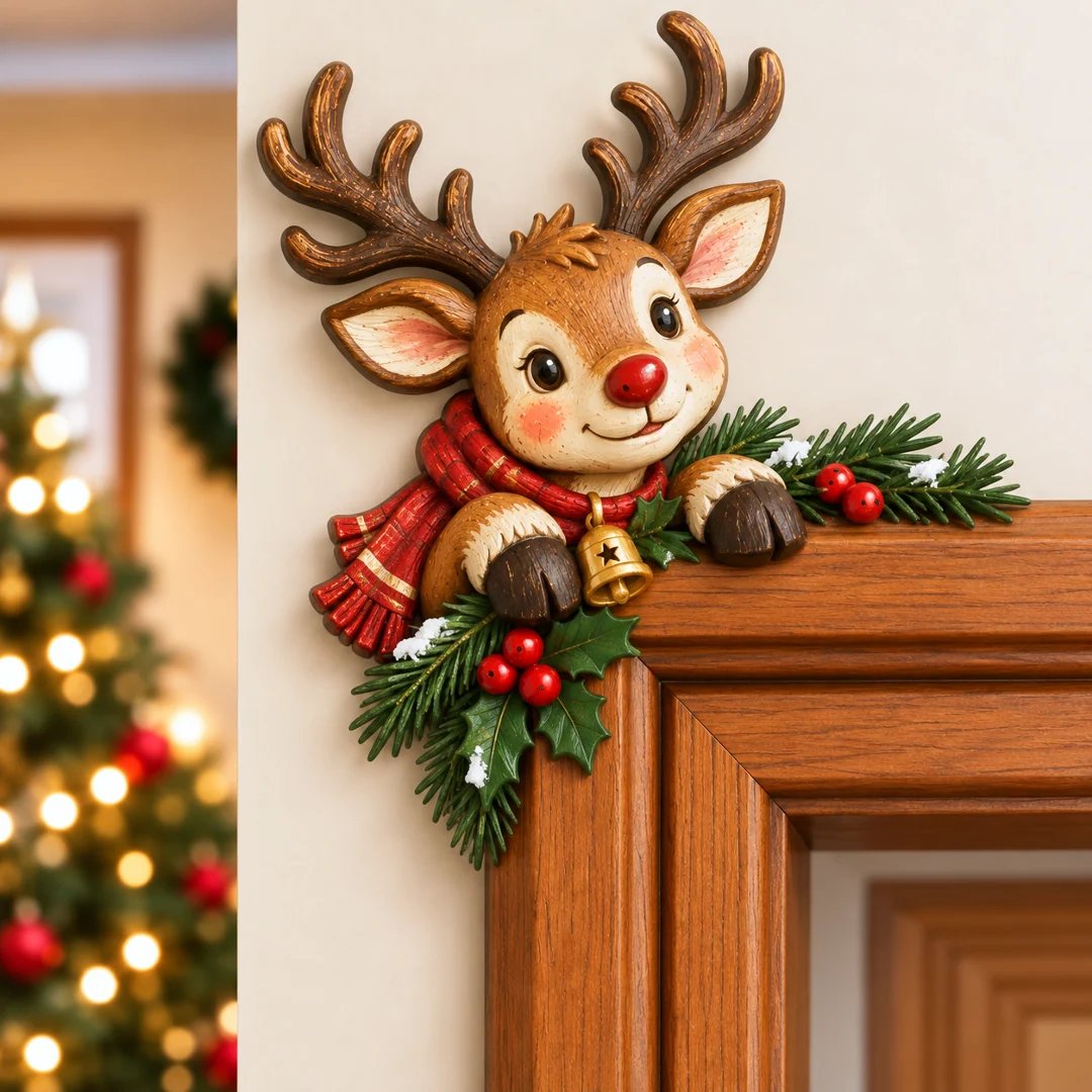 💯🎅Christmas Peekaboo Door Frame Corner Decor