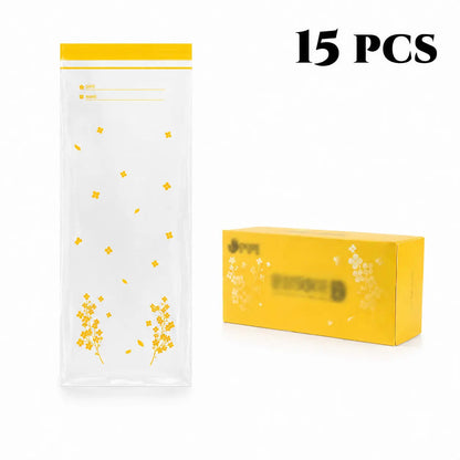 🥬 25% OFF | 15PCS Thick Double-Seal Food Storage Bags – Reusable Produce Pouches