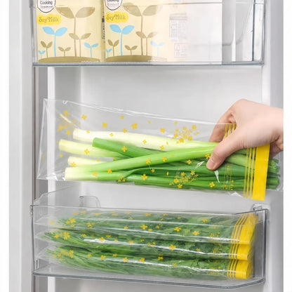 🥬 25% OFF | 15PCS Thick Double-Seal Food Storage Bags – Reusable Produce Pouches