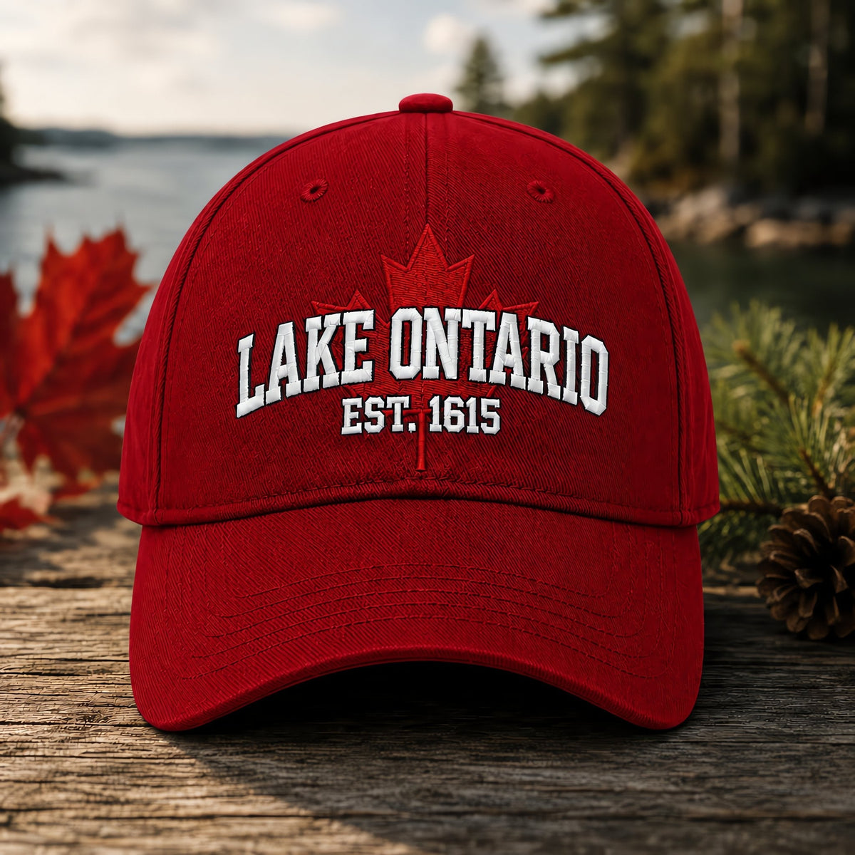 🔥LAST DAY 50% OFF - 🍁Lake Ontario Forever – Heritage Embroidered Cap (🧢100% Cotton)