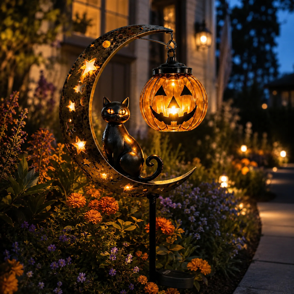 ✨✨✨🎃 Halloween Early Bird Sale | 49% OFF Pumpkin Moon Garden Stake Light