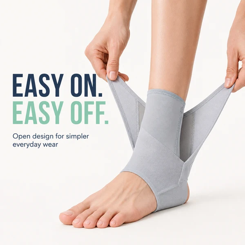 Adjustable Ankle Support Brace – Compression Sports Wrap for Basketball, Running & Training