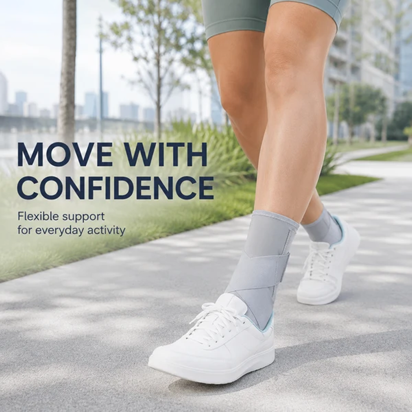 Adjustable Ankle Support Brace – Compression Sports Wrap for Basketball, Running & Training