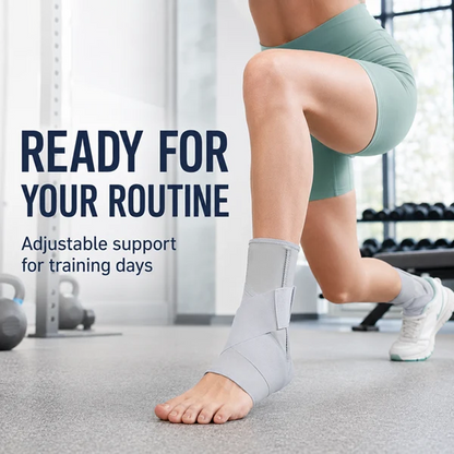 Adjustable Ankle Support Brace – Compression Sports Wrap for Basketball, Running & Training