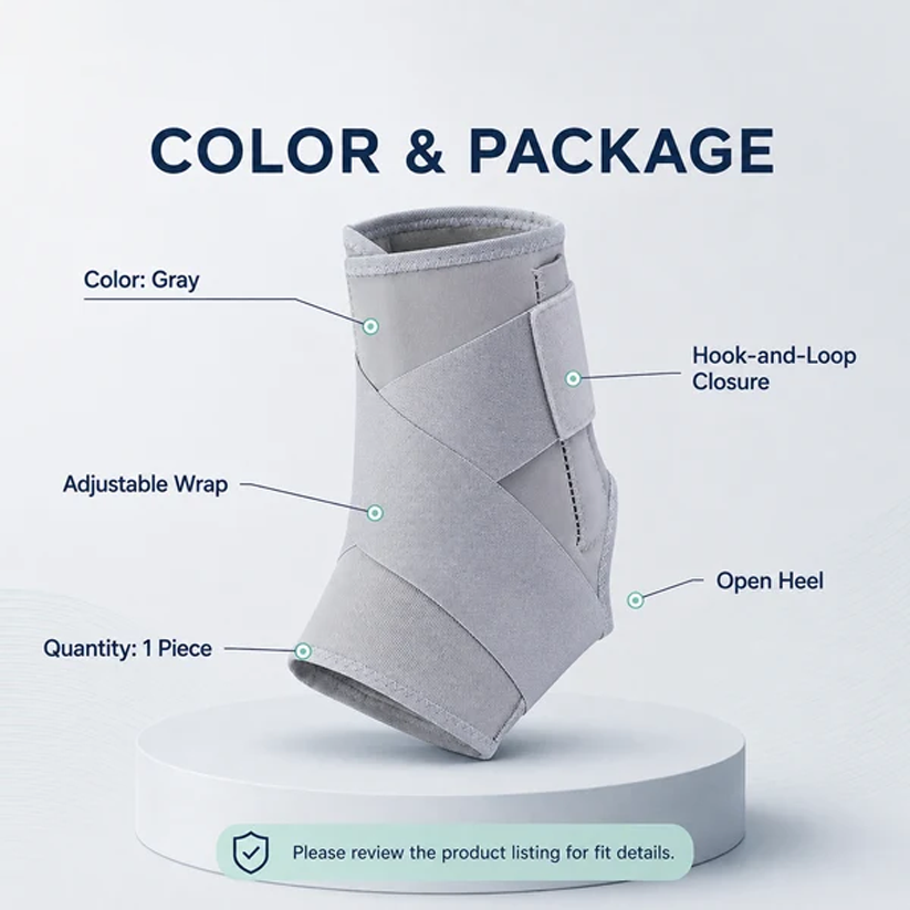 Adjustable Ankle Support Brace – Compression Sports Wrap for Basketball, Running & Training
