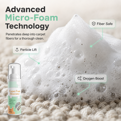 🔥 LAST DAY: Buy 1 Get 1 FREE | Waterless Carpet Foam Stain Remover + Towel