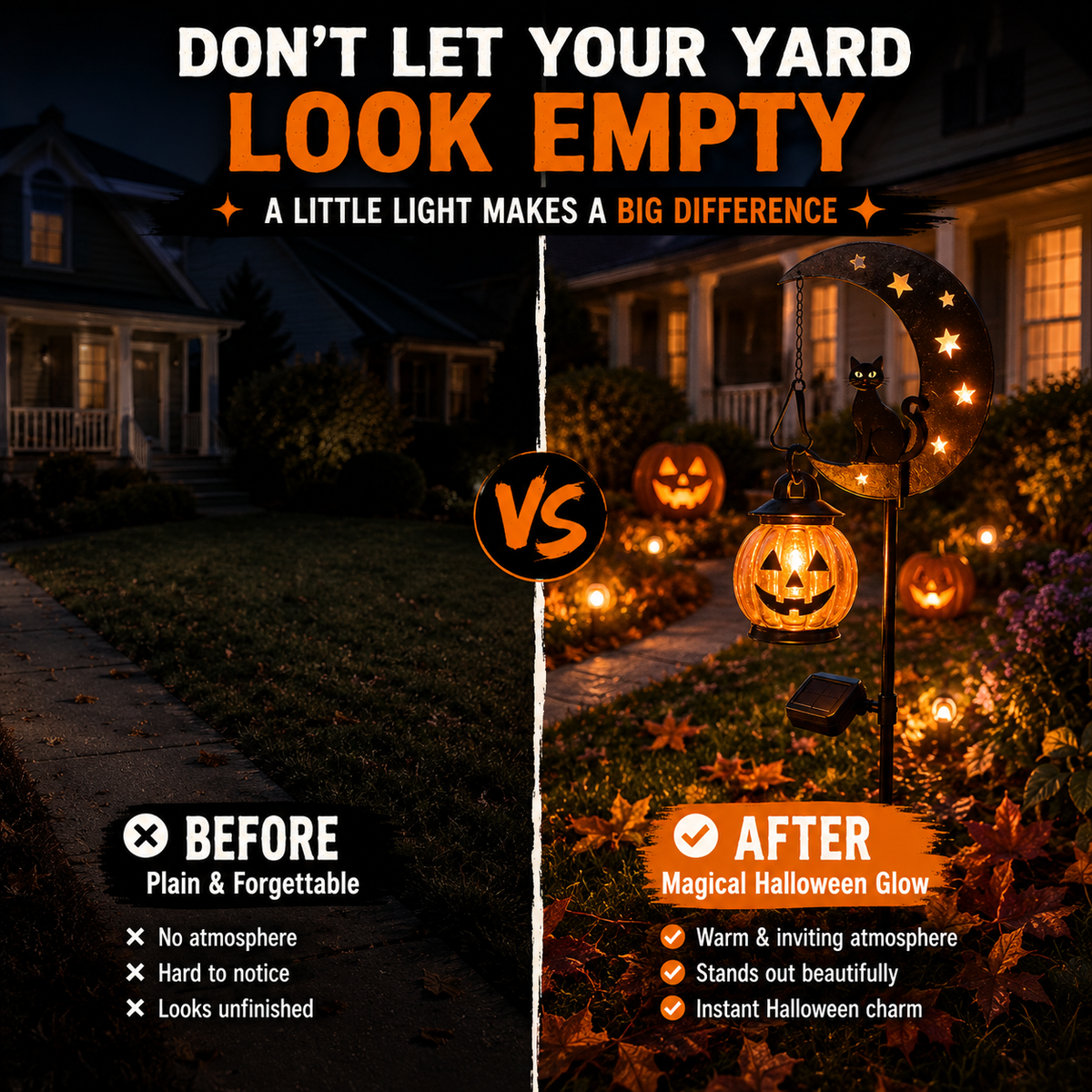 ✨✨✨🎃 Halloween Early Bird Sale | 49% OFF Pumpkin Moon Garden Stake Light