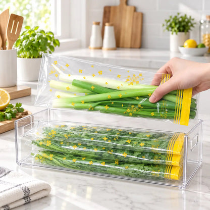 🥬 25% OFF | 15PCS Thick Double-Seal Food Storage Bags – Reusable Produce Pouches