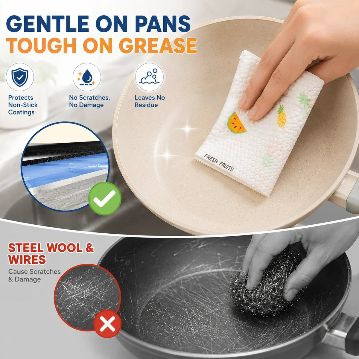 🔥Last Day 49% OFF - ✨Reusable Non-Woven Cleaning Lazy Rags