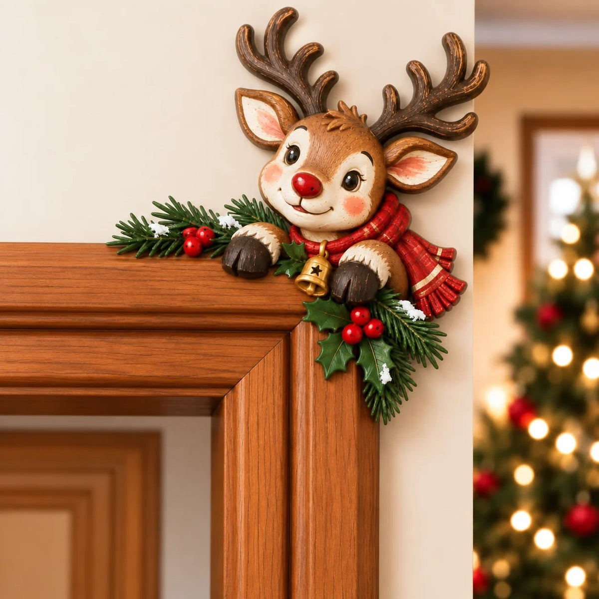 💯🎅Christmas Peekaboo Door Frame Corner Decor