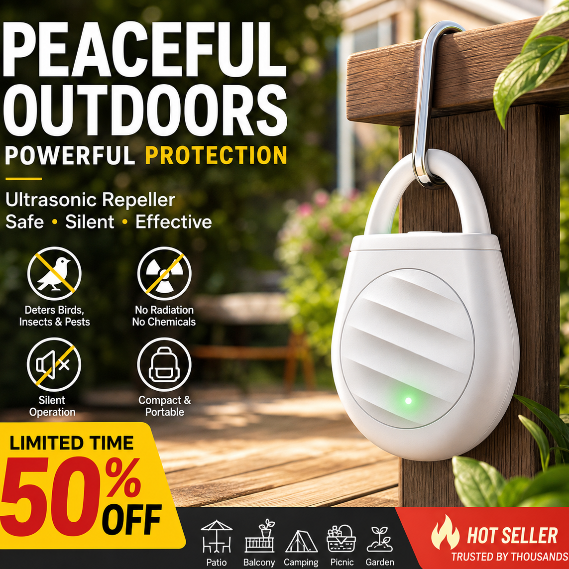 🐦No more trouble from birds, beasts and locusts！Portable Ultrasonic Bird Repellent Keychain